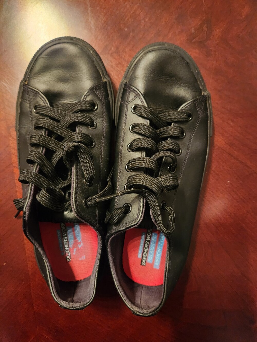 Women's Skechers Work Black Shoes